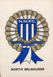 1968 Sun Valley-Twisties VFL Football Game #NNO Club Rosette North Melbourne Front